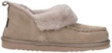 Warmbat Wiluna Suede Dames Sloffen - Taupe