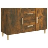 vidaXL Dressoir 100x36x60 cm Bewerkt Hout Gerookt Eikenkleurig