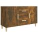 vidaXL Dressoir 100x36x60 cm Bewerkt Hout Gerookt Eikenkleurig