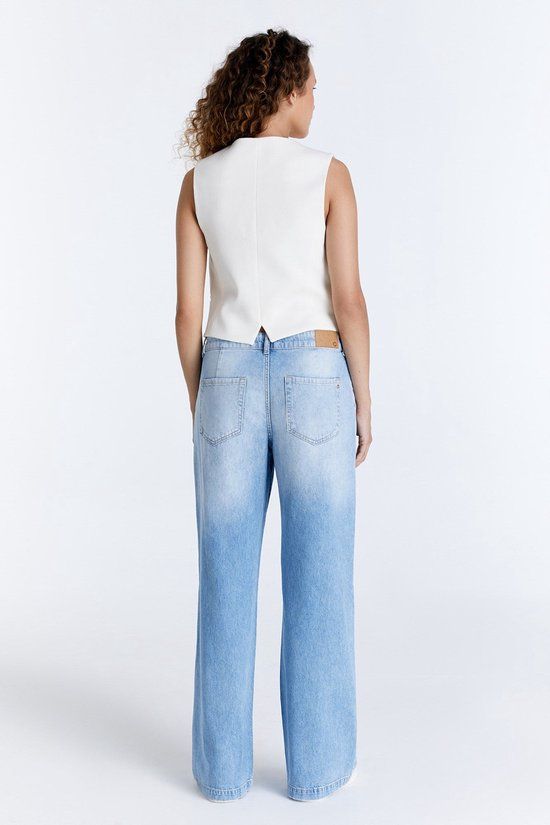 Cup of Joe Denim Maxine Wide Leg Jeans - Light Blue