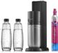 SodaStream DUO Noir - Machine à eau gazeuse avec 2 carafes en verre et 1 remplissage de gaz