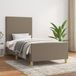 Maison Exclusive - Cadre de lit sans matelas taupe 80x200 cm tissu
