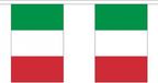 Merkloos / Sans marque Shoppartners Bv Vlaggenlijn/vlaggetjes land Italie - 2x - polyester - 300 cm - versiering - buiten/binnen