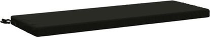 vidaXL Bankkussen SOEST 100% Polyester Zwart 120 x 40 x 5 cm