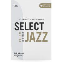 D'Addario Organisch Select Jazz Filed Soprano Saxofoon Stimmungen - Saxofoonbuizen - De eerste en enige biologische riet - 2 zacht, 5 stuks