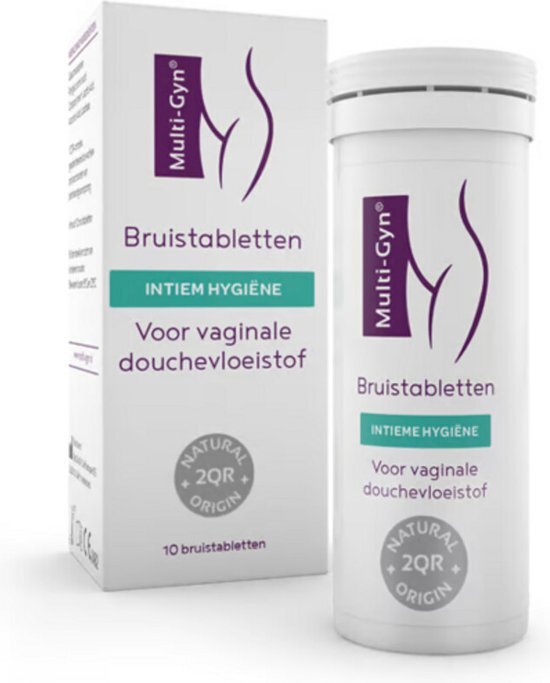 Multi-Gyn Bruistabletten 10 stuks - Vaginale Douche voor Intieme Hygiene, Intieme Verzorging voor optimale Vaginale Gezondheid, tegen afscheiding, jeuk en irritatie, Vaginale Douche spoelt schoon op efficiënte en milde wijze, excl douche flacon