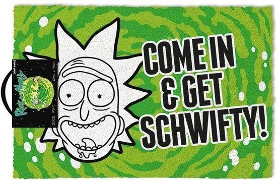 Rick and Morty Get Schwifty Unisex Deurmat - meerkleurig - Standard