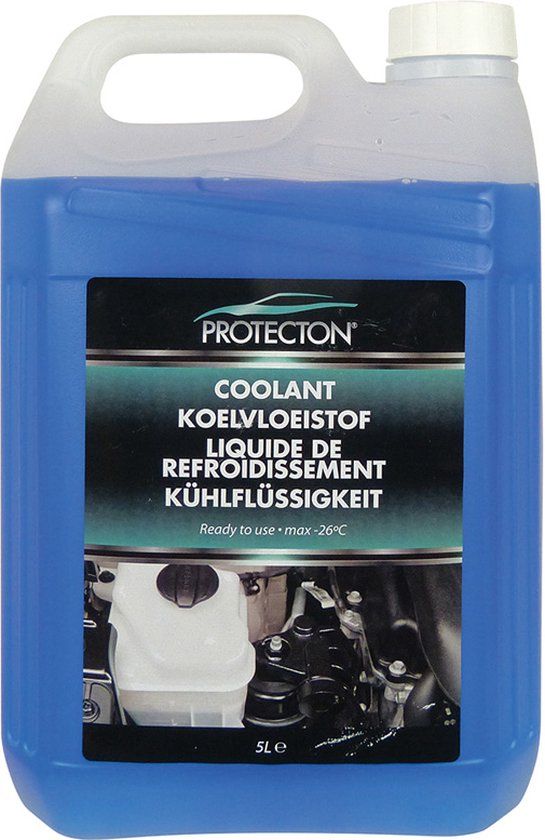 Protecton Koelvloeistof Auto Blauw 5 Liter - Beschermt tegen Corrosie en Vorst - Kant en Klaar