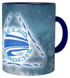 Tasse à café en céramique 330 ml - Impression photoréaliste bleu