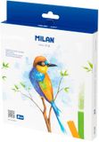 Milan Doos Met 24 Zachte Pastelkrijtjes Blauw
