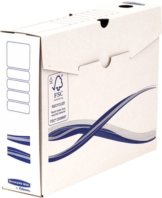 Bankers Box Basic Archiefdoos - 80mm - A4 - 10 stuks - FSC
