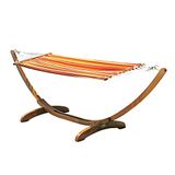 Magazzini Cosma COS056 Houten hangmat met Tropea-stof