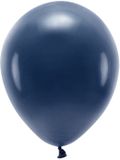 PartyDeco Eco ballonnen 30 cm, pastel, donker marineblauw (1 verpakking / 10 stuks)