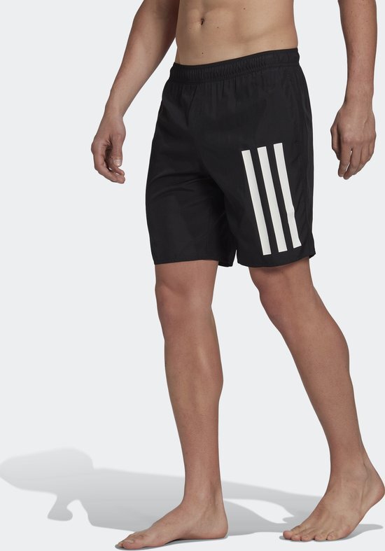 adidas Performance Classic Length 3-Stripes Zwemshort - Heren - Zwart - S