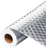 Home & Marker ALUMAX Keuken Achterwand Stickers - Oliebestendige Spatscherm - Zelfklevende Keukenstickers - Spatwand Fornuis - Zilver - 61 cm x 300 cm