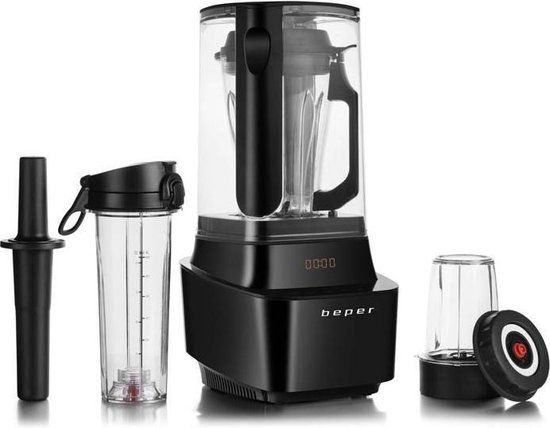 Beper BP.620 Vacuum Blender - 1000W - Zwart