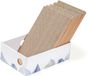 Carton planche griffoir pour chat, 5 pièces, blanc, stable, interactif, taille moyenne