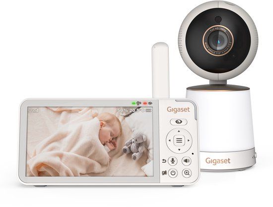 Gigaset Baby 500 Video - HD babyfoon met camera - kleurennachtzicht - sensoren - nachtlampje - rustgevende geluiden - baby monitor