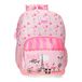Roll Road Coffee Shop schoolrugzak, roze, 31 x 42 x 13 cm, polyester, 16,93 l