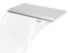 Fontaine de cascade pour piscine - 19 cm - Acier inoxydable - Argent
