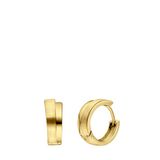 Lucardi Dames Goldplated oorbellen mat/glans