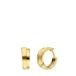 Lucardi Dames Goldplated oorbellen mat/glans