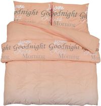 vidaXL Dekbedovertrekset 260x220 cm Katoen Roze