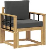 vidaXL Buitensofa Polyester Wit en Anthraciet