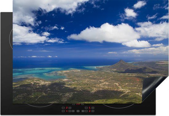 KitchenYeah® Inductie beschermer 76x51.5 cm - Blue Bay - Inductie kookplaat accessoire