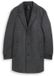 Tom Tailor - Wollen jas met reverskraag - Maat XL - dark grey black herringbone