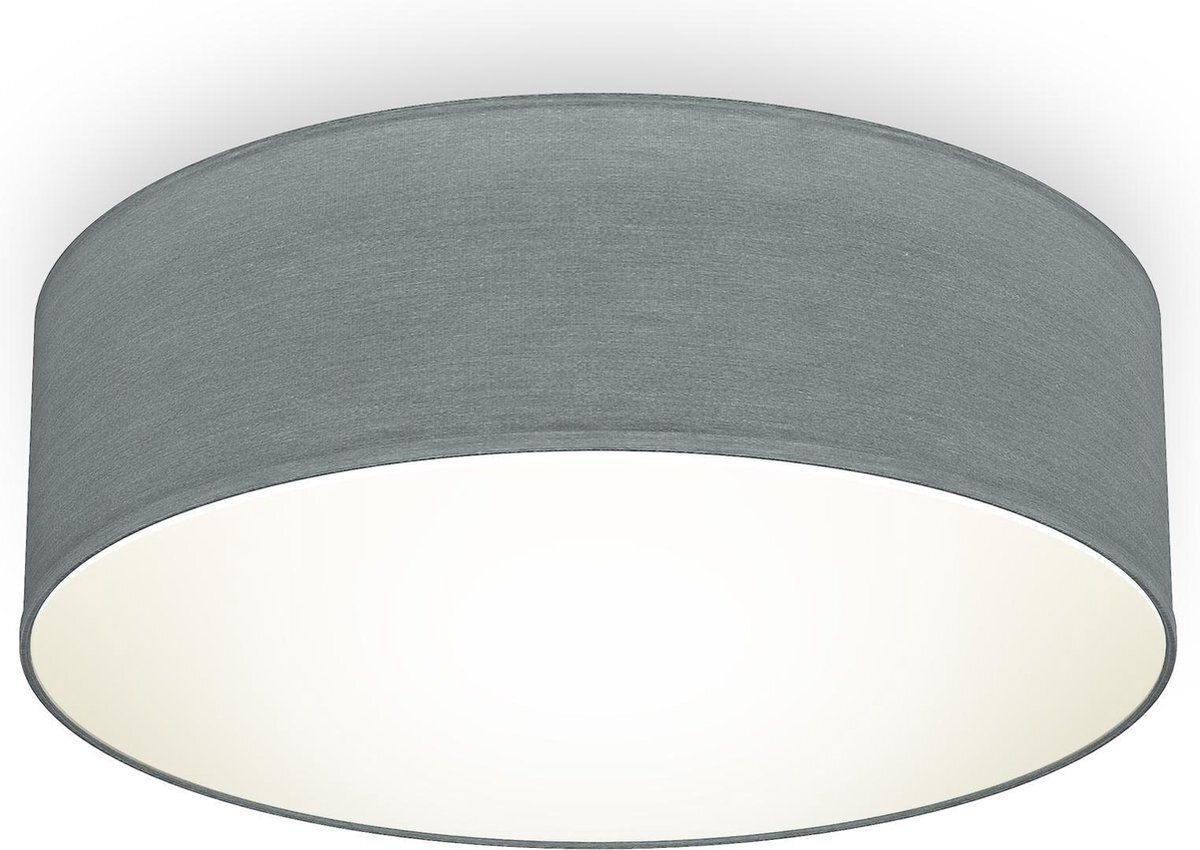 B.K.Licht - Decoratieve Plafondlamp - Ø30cm - modern - voor binnen - grijs - met E27 fitting - excl. lichtbron