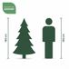Everlands Kiens Fir Snowy arbre de Noël artificiel vert/blanc 180cm