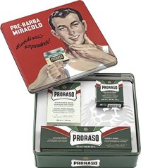 Proraso Tin Green Vintage Scheerset - Scheercrème / Pre-shave crème / Aftershave