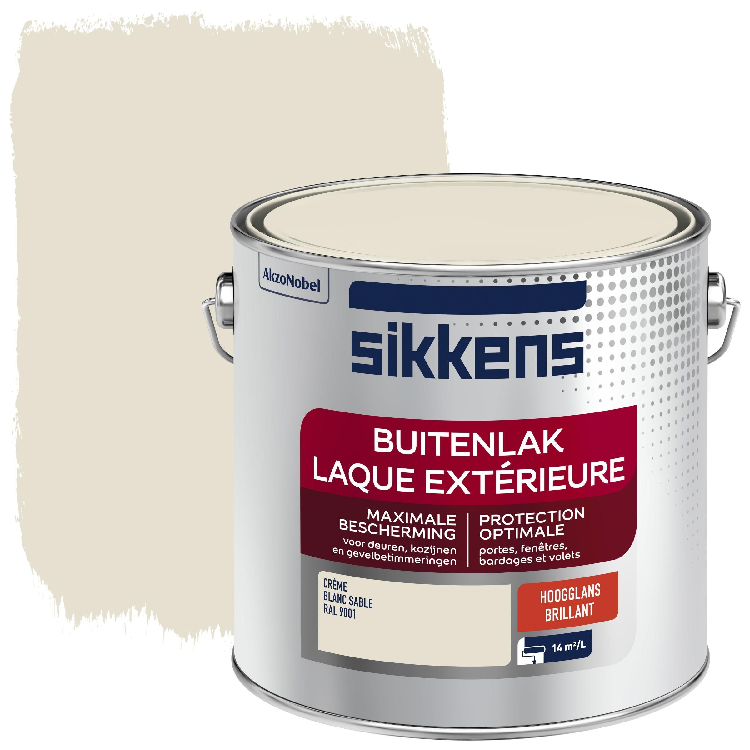 Sikkens buitenlak RAL 9001 hoogglans 2.5 liter