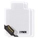 Sillamate 2 stuks bureaustoelmat van 86 cm x 1128 cm voor vloerbedekking