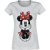 Mickey & Minnie Mouse Disney Mickey & Minnie Mouse - T-shirt - Minnie Maus - S tot XXL - voor Vrouwen - grijs