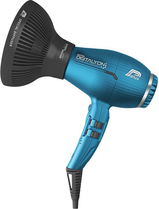 Parlux Digitalyon Blauw - Föhn - 2400 W - Incl. Diffuser