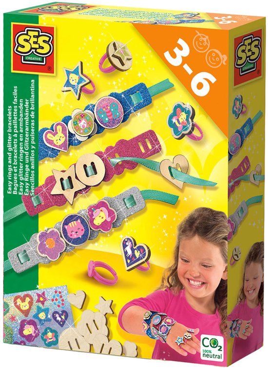 SES Creative Easy Glitter Ringen en Armbanden