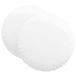 vidaXL - Coussin d'assise - 2 pièces - Tissu - Blanc - Ø80 x 29 cm