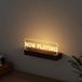 Gloeit op Now Playing Support vinyle en acrylique en bois pour disques vinyles avec affichage LED - Blanc