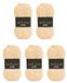 Wollbiene Softy Chenillewol om te haken, 5 x 100 gram, breiwol, 500 gram chenillewol, super volumineus grof gehaakt garen (blush 20)