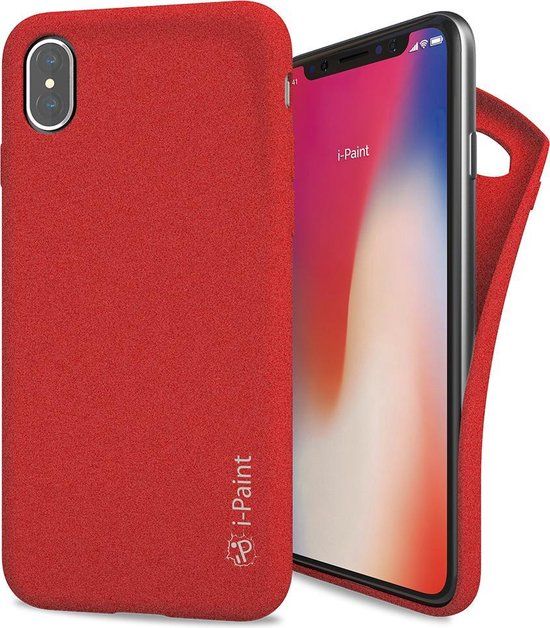 I-Paint Sand Case - Rood - voor iPhone X