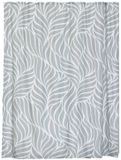 Tendance Douchegordijn Botanic - met ringen - wit - polyester - 180 x 200 cm - wasbaar