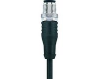 Escha 8047008 Connecteur capteur/actionneur, assemblé M12 Nombre de pôles : 12 Connecteur, droit 5,00 m