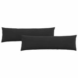 vidaXL - Zitkussens - 2 stuks - Zwart - 145 x 40 cm - Corduroy stof