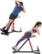VEVOR Hyperextensie bank met Romeinse stoel, verstelbare verlengmachine van 158 kg, multifunctionele trainingsapparatuur voor bilspieren, hamstrings, onderrug en buikspieren, fitness