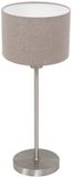 Mexlite Tafellamp Noor 4415ST – Staal en textiel, hoogte 50 cm, trendy design