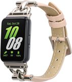 kwmobile lederen horlogebandje geschikt voor Samsung Galaxy Fit 3 polsband - Oudroze