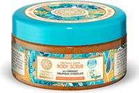 Natura Siberica Bodyscrub met biologische duindoornhydrolaat, vernieuwing en zachtheid 300 ml