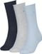 Calvin Klein Damessokken Classic Rolltop 3-Pack Light Blue